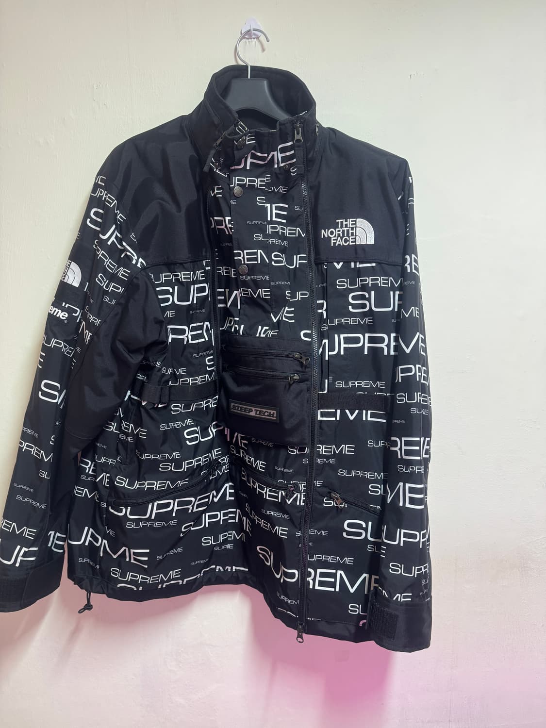 슈프림 노스페이스 스팁 테크 아포지 자켓 블랙 상품이미지1