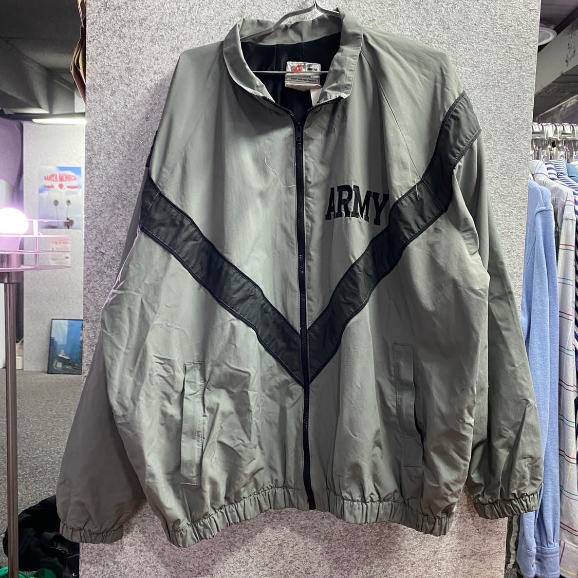 미군 ARMY 그레이 바람막이 B4342 상품이미지2