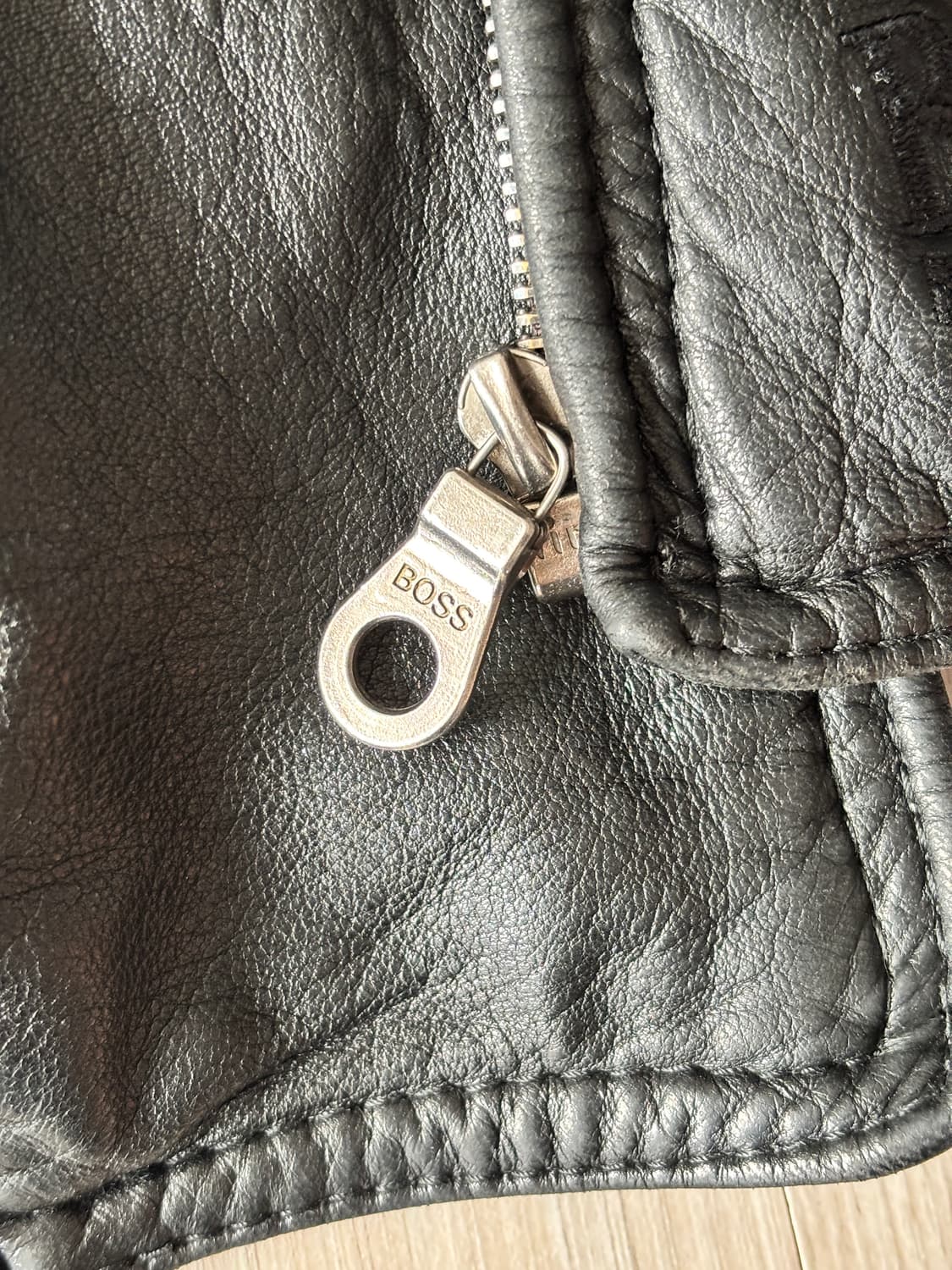 80s 휴고보스 레더자켓 상품이미지4