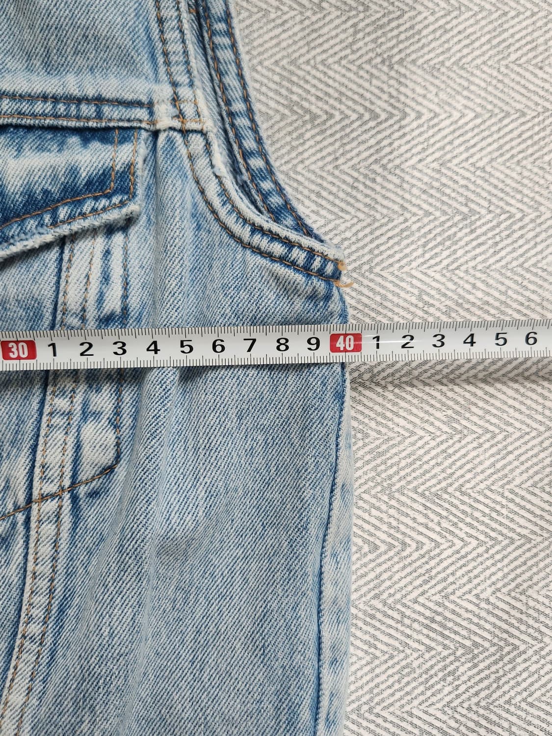 [xs] 자라 ZARA 데님 민소매 점프슈트 상품이미지7
