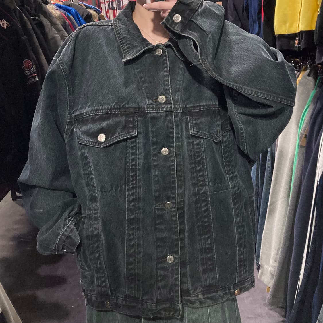 [IM] vtg 흑청 데님 자켓 상품이미지4