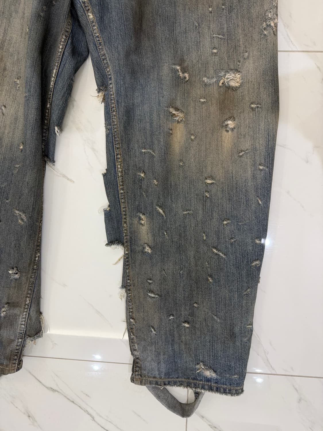 발렌시아가 슈퍼 디스트로이드 배기 데님 팬츠 상품이미지5