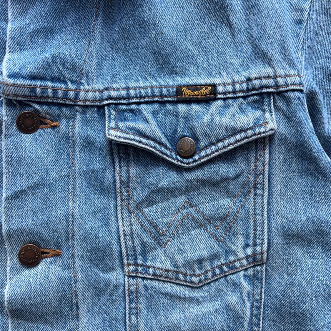 80~90s USA 랭글러 Wrangler 정통 웨스턴 데님 자켓 상품이미지6