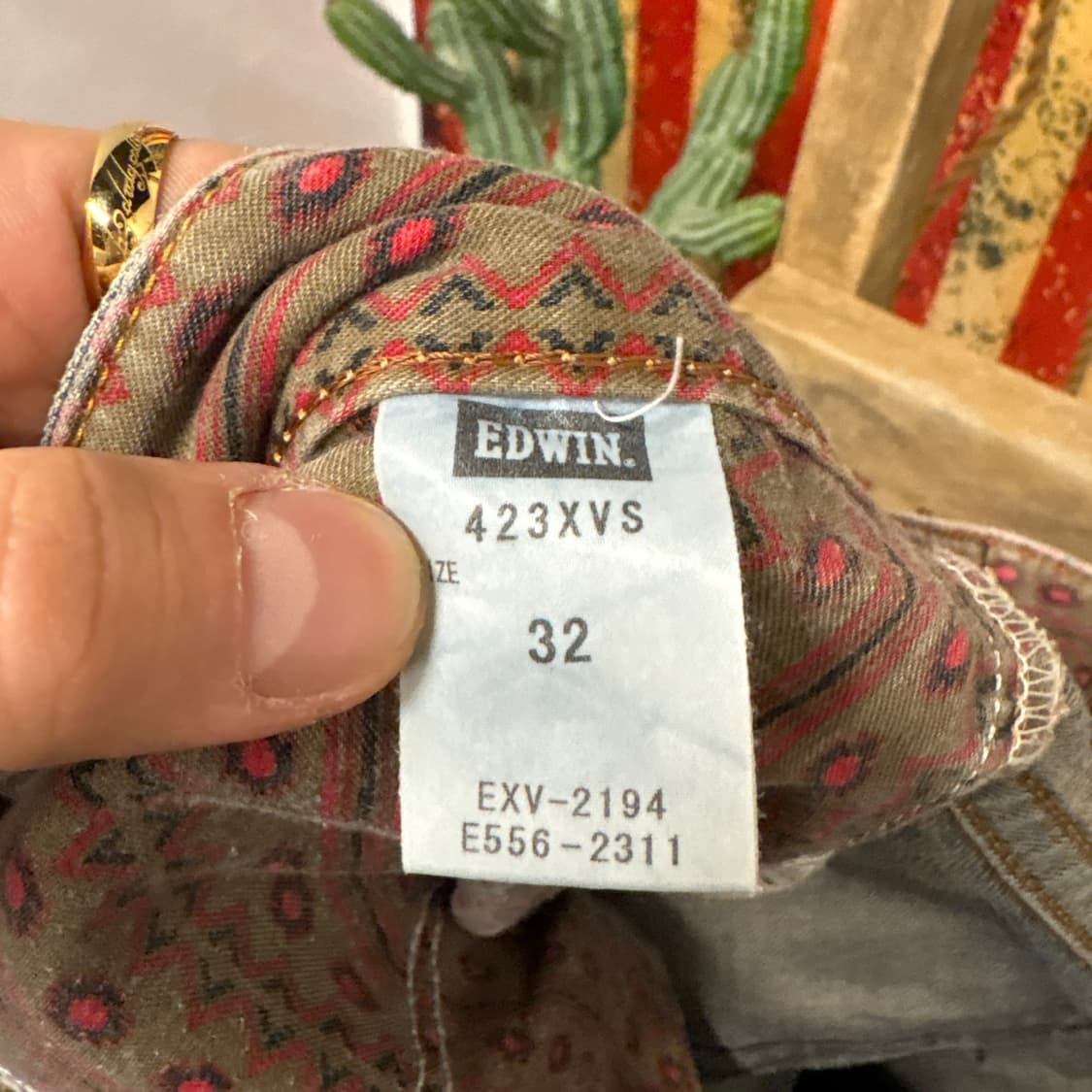 에드윈 XV 빈티지 라인 익스클루시브 네이티브 웨스턴 데님 팬츠 N76 상품이미지9