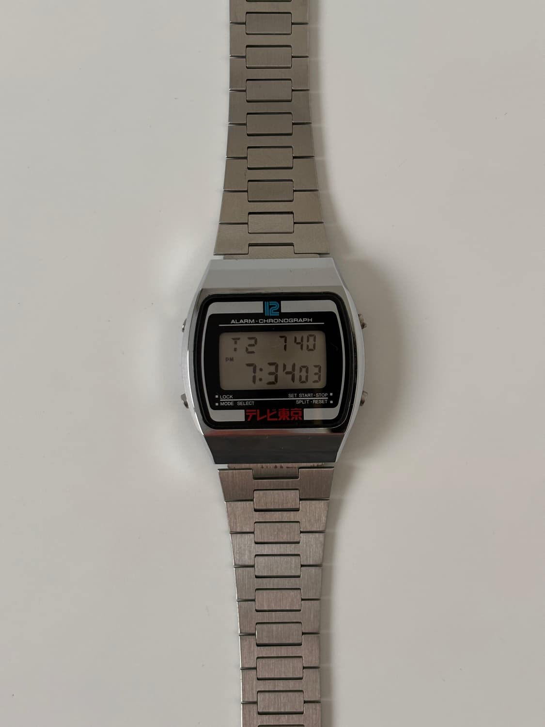 1990s Silver Square Digital Quartz 상품이미지3