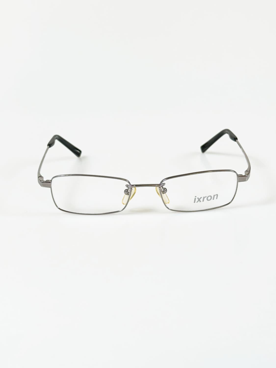 90s IXRON 건메탈 슬림 스퀘어 긱시크 빈티지 안경 상품이미지2