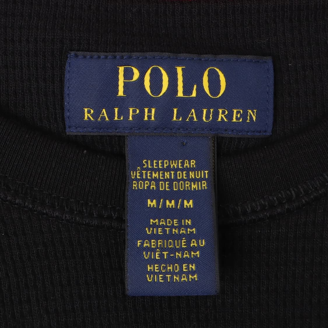 폴로 랄프로렌 블랙 로고 베이직 와플 롱슬리브 상품이미지8