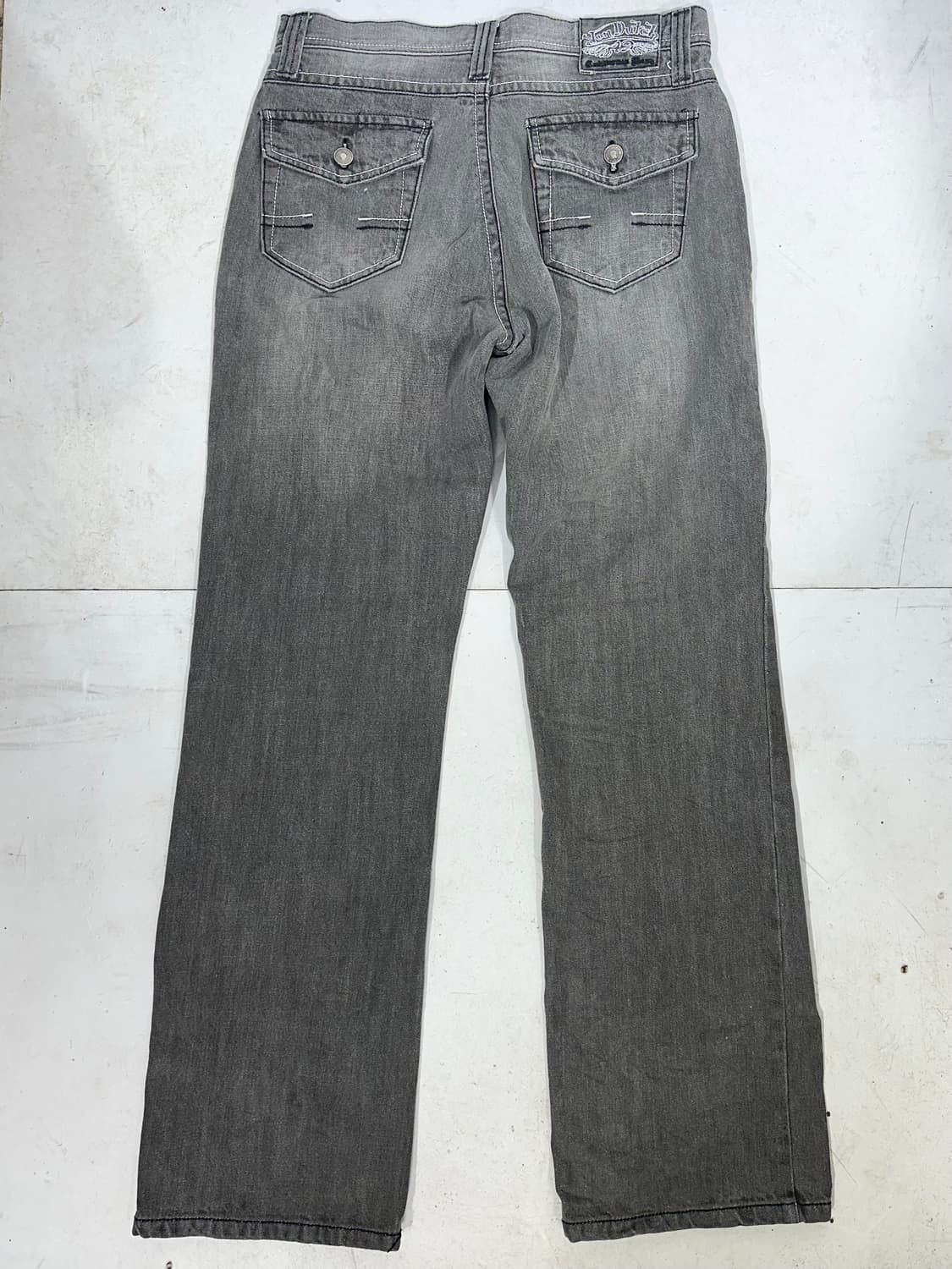 본더치 y2k 흑청 와이드 워싱 데님 팬츠 청바지  상품이미지5