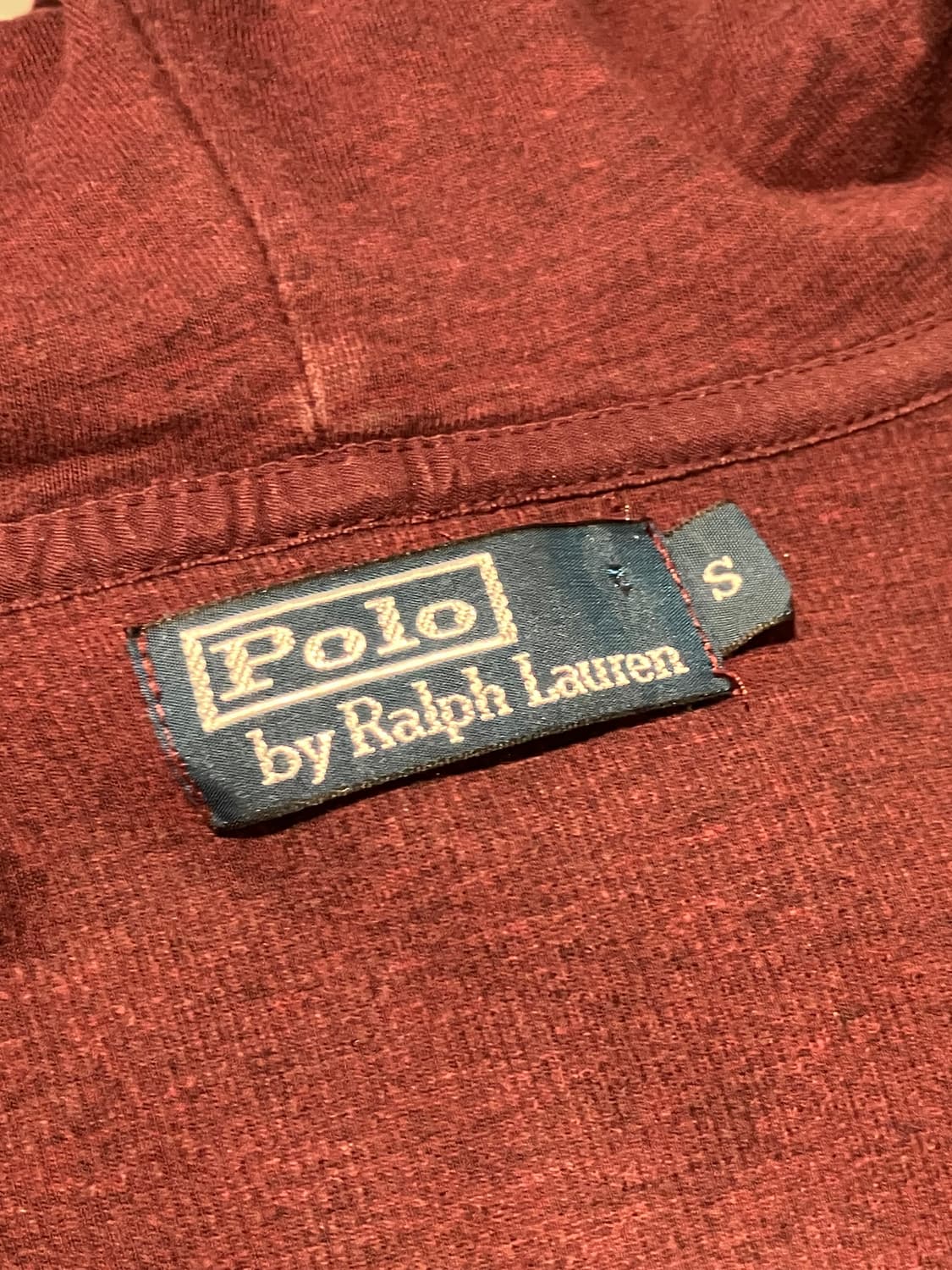 Polo Ralph Lauren 버건디 집업 후드 S 상품이미지5