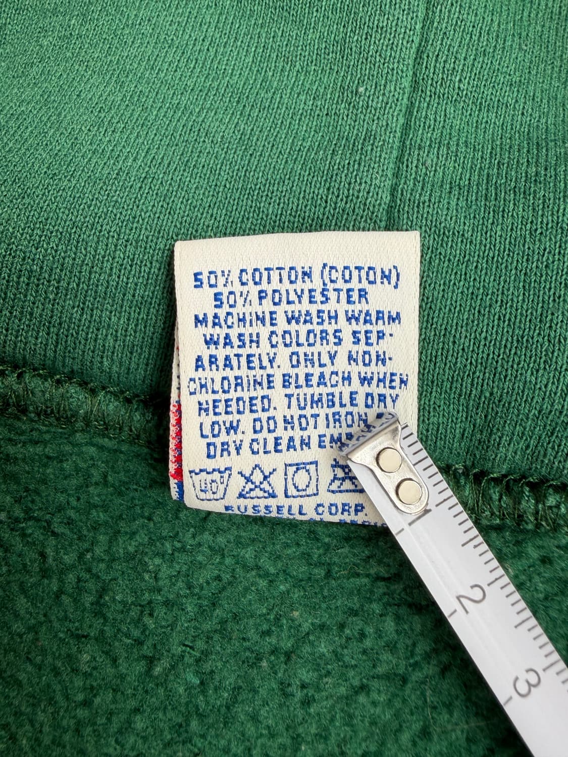 90s Russell Zip Up Hoodie (green) 상품이미지4