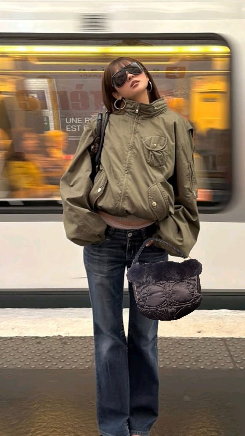 Coach fur shoulder bag 코치 퍼 숄더백 코치 패딩백 상품이미지2