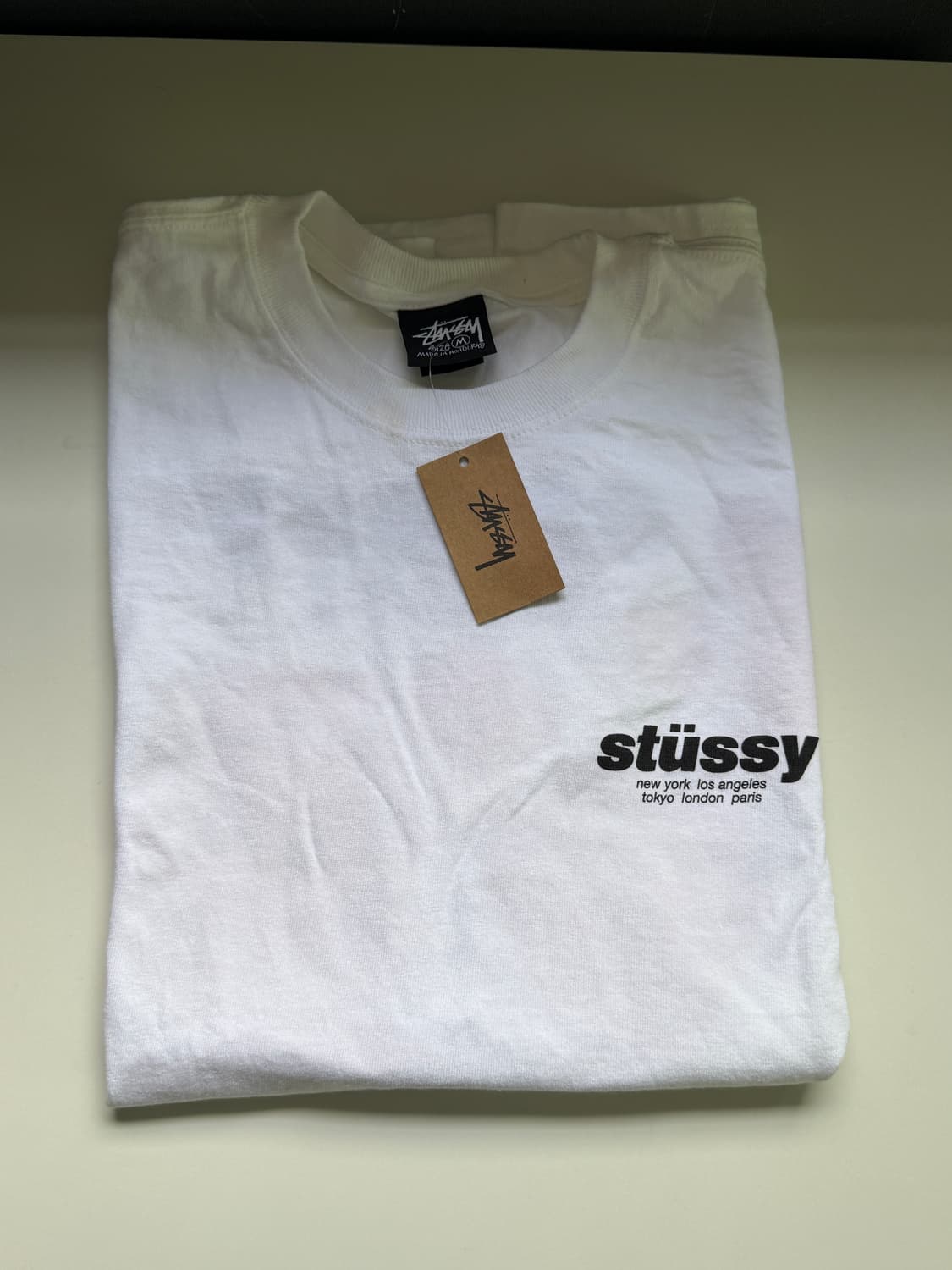스투시 롤러스 티셔츠 화이트 상품이미지1