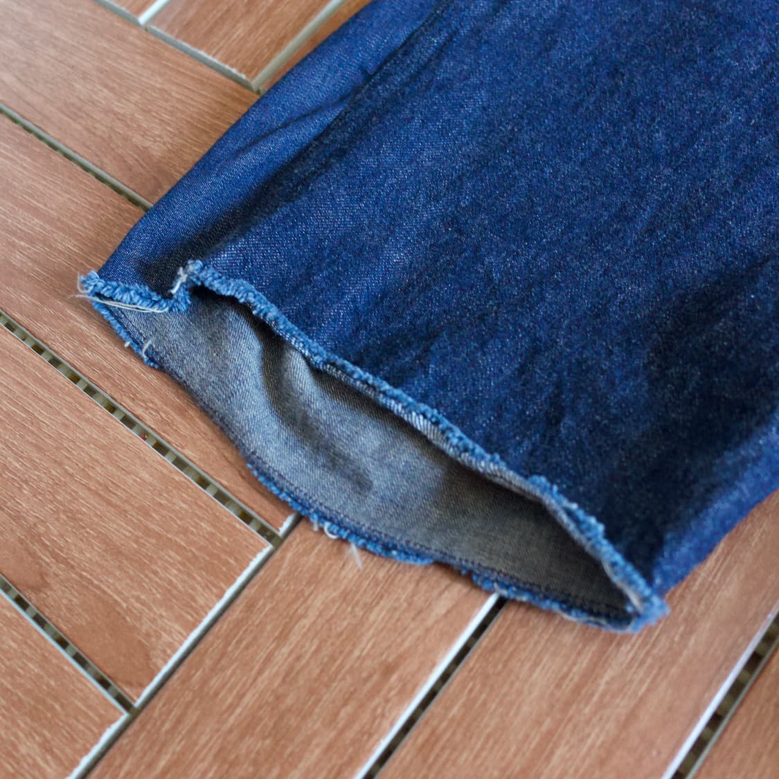 Kaptain Sunshine cut-off denim shorts 상품이미지5