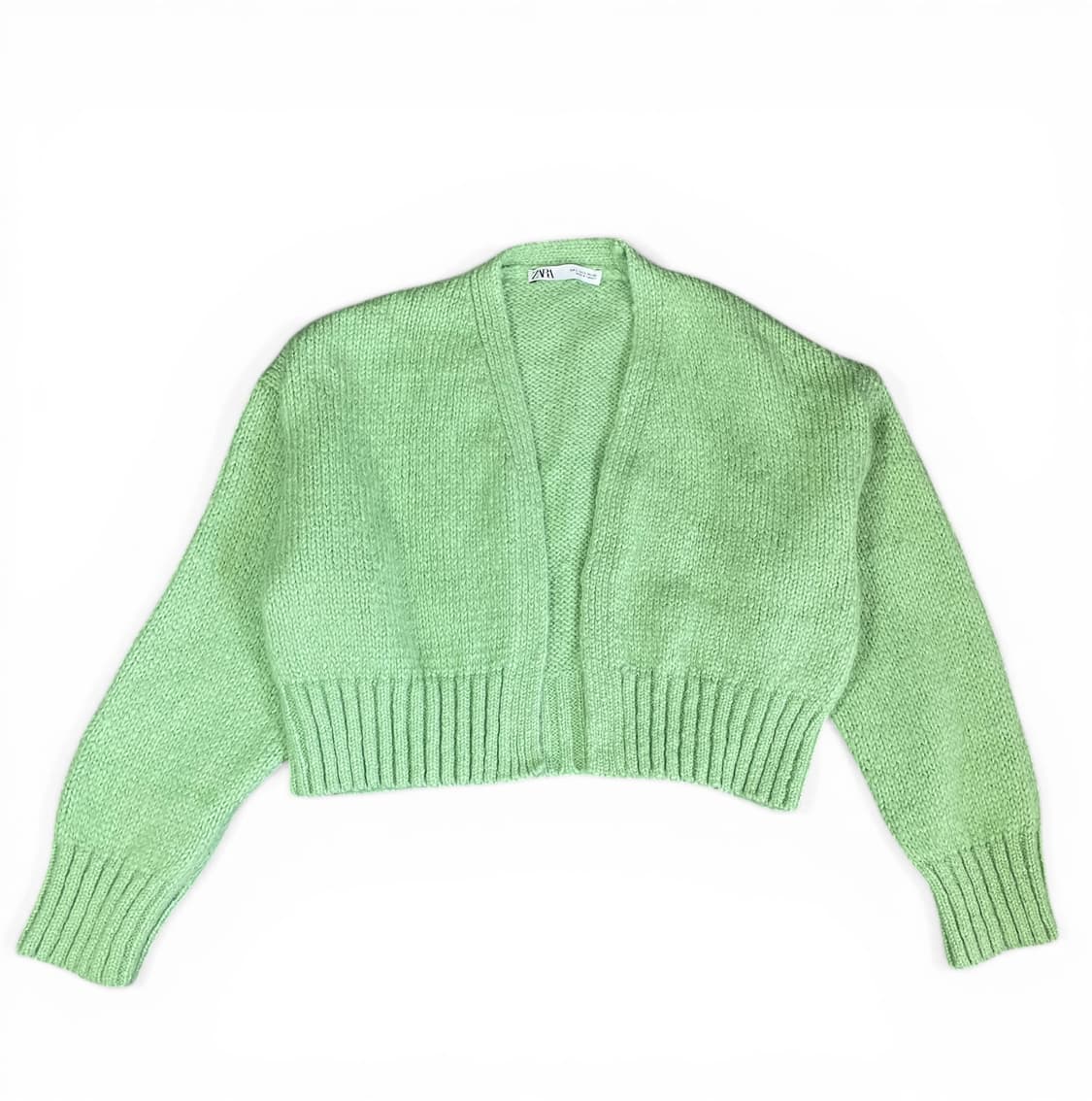 자라 라이트그린 볼레로가디건 S 상품이미지1