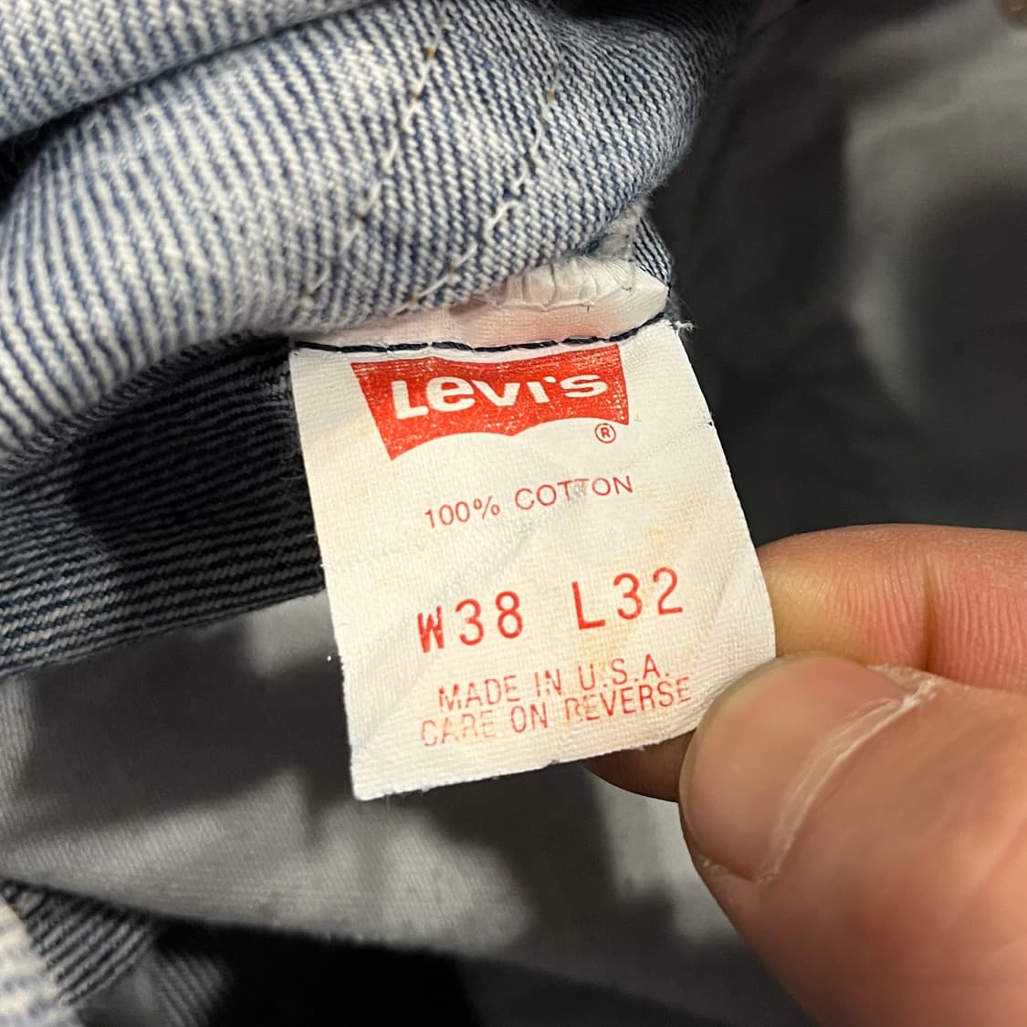 90s USA Levis506 워싱진 (37”) 상품이미지7