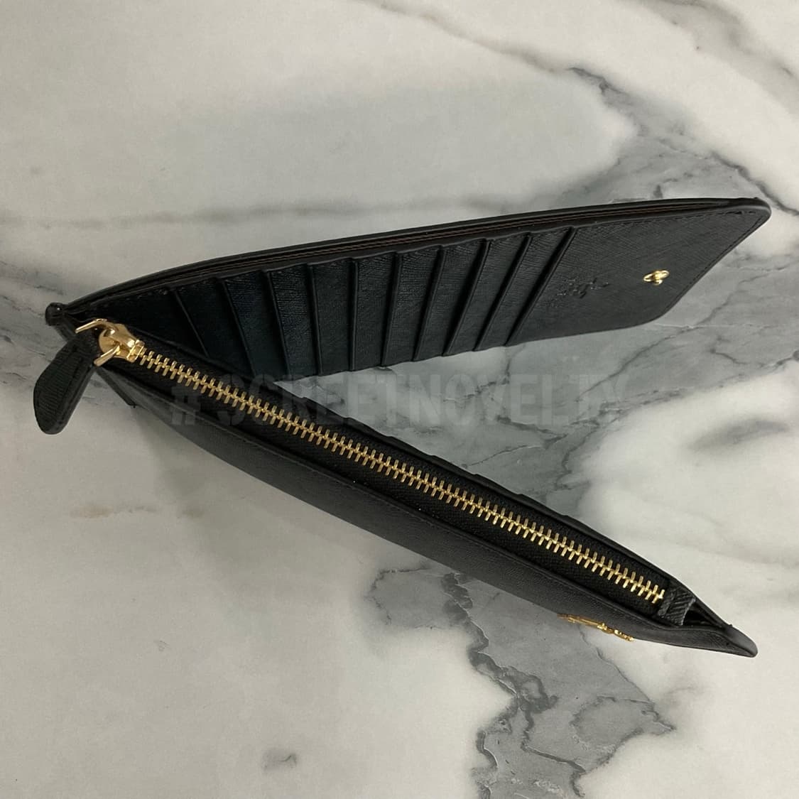 프라다 사피아노 카드지갑 동전지갑 블랙 풀박스 상품이미지10