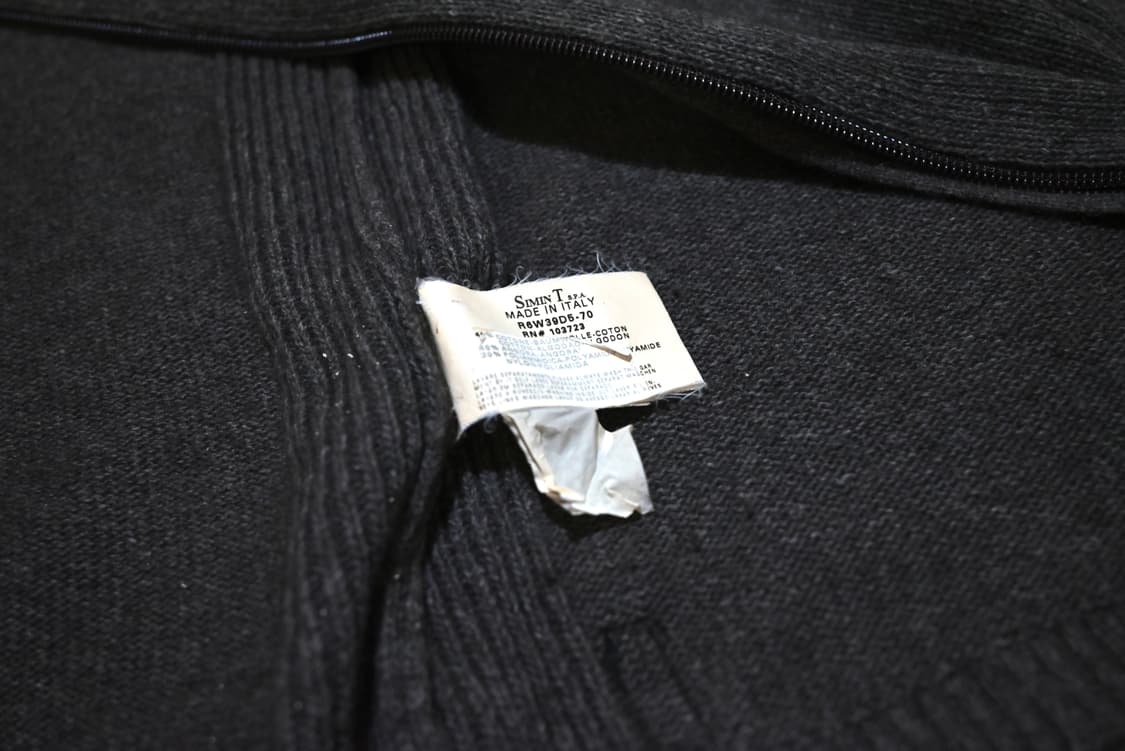 Armani jeans 2001 rib knit zip 상품이미지5