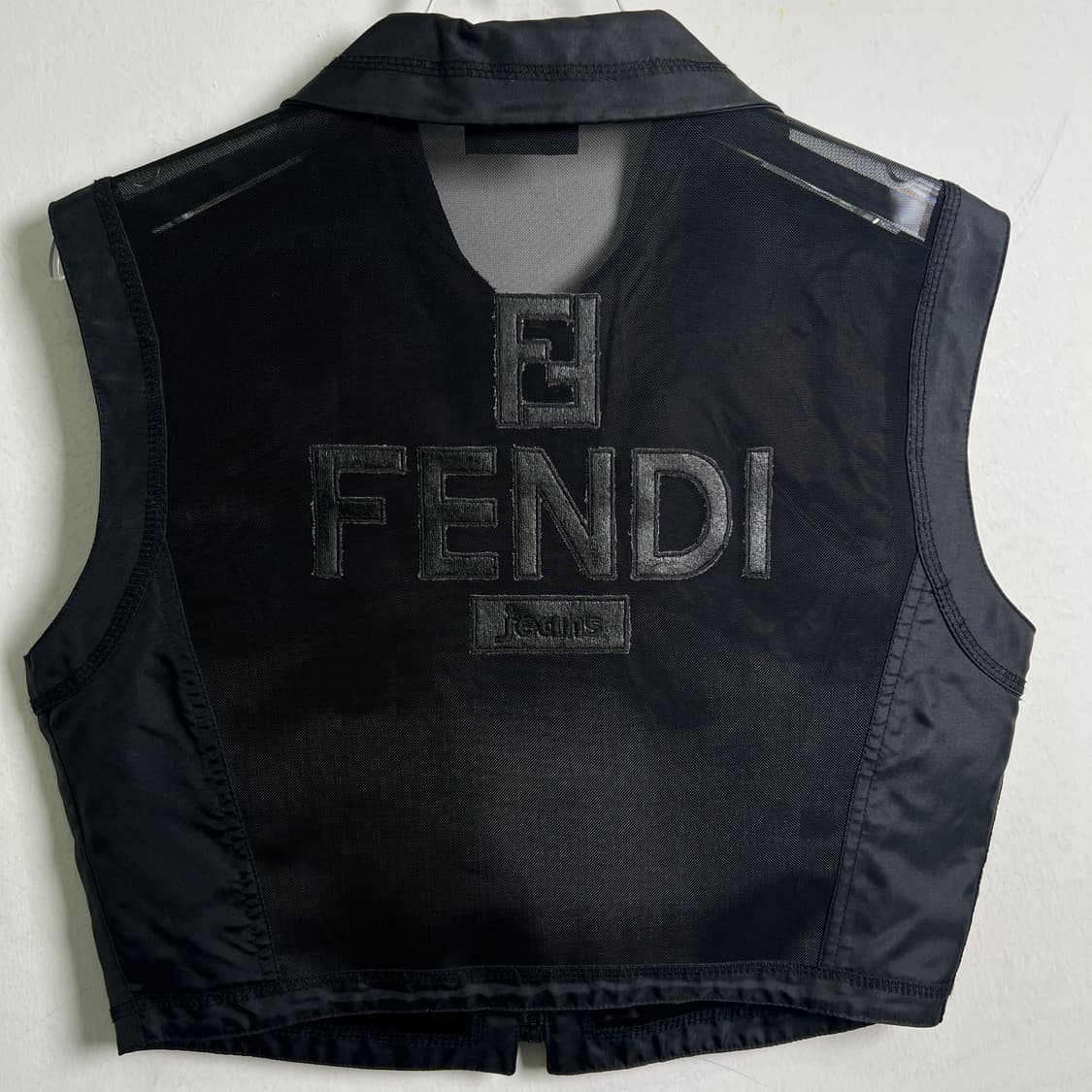 90's 펜디 빈티지 로고 메쉬 베스트 44 상품이미지5