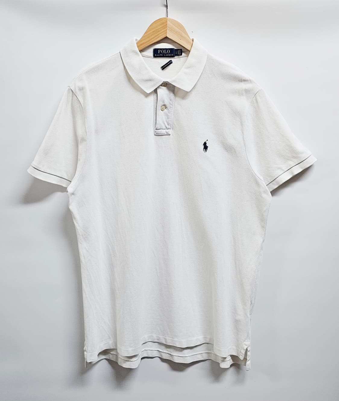 폴로 랄프로렌 화이트 반팔 카라티 L 상품이미지1
