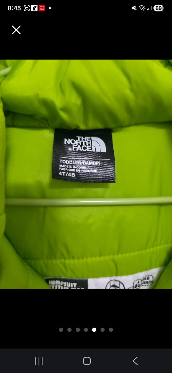 노스페이스 키즈 방한 스키복 4T 상품이미지5