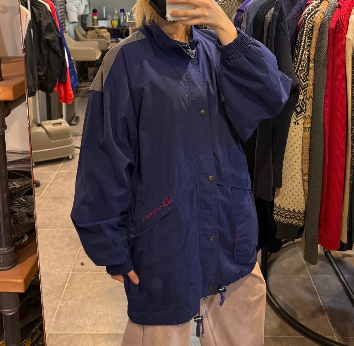 [NO.9] Champion 네이비 바람막이 상품이미지5