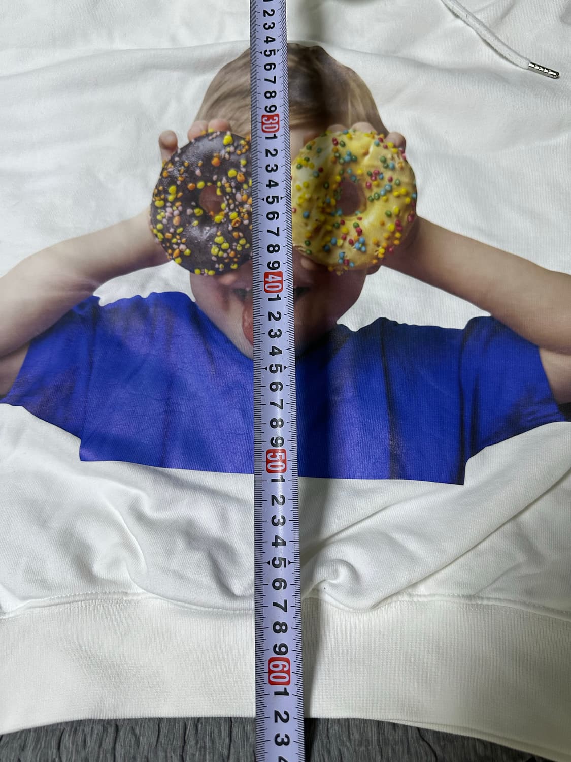 아크메드라비 흰색 도넛 후드티 상품이미지8