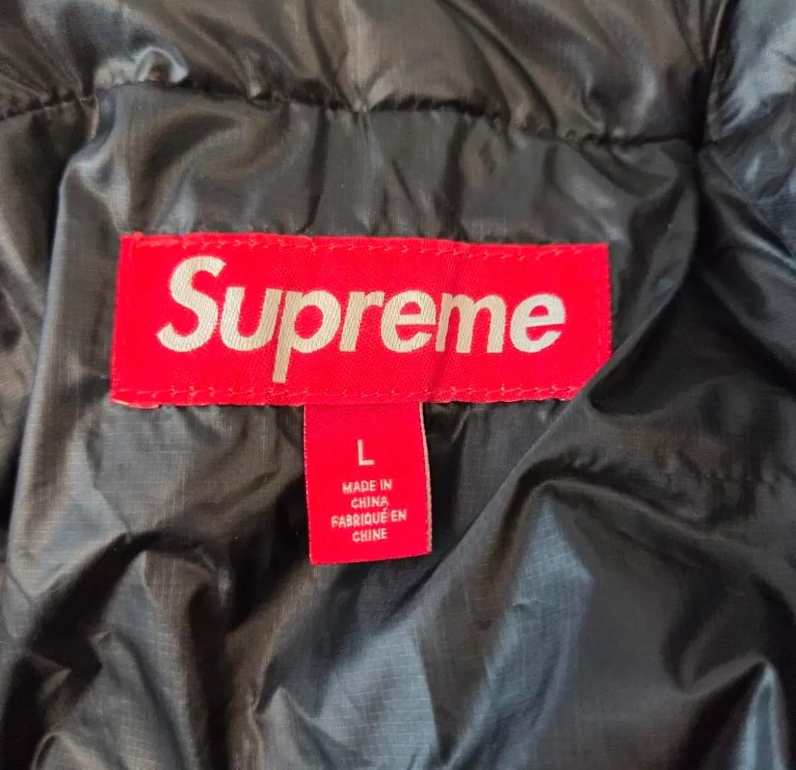 24SS 슈프림 마이크로다운 블랙 색상 L 상품이미지4
