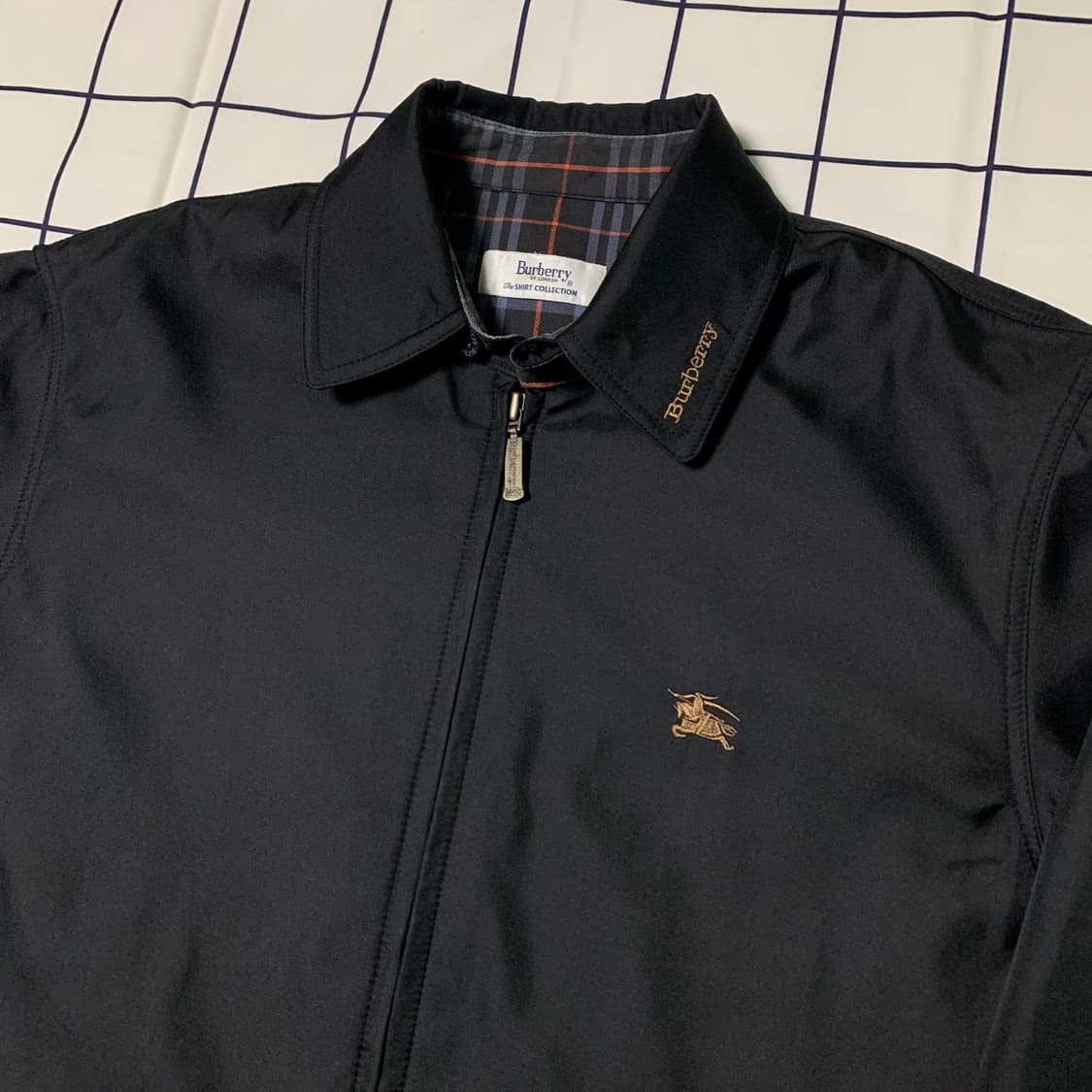 버버리 신형 블랙 블루종자켓(정품) 상품이미지5