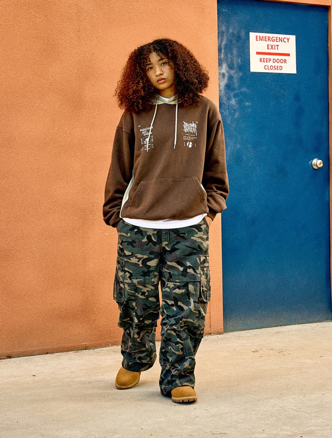 브라운브레스 카모 카고 팬츠 바지 브라운 XL 상품이미지3