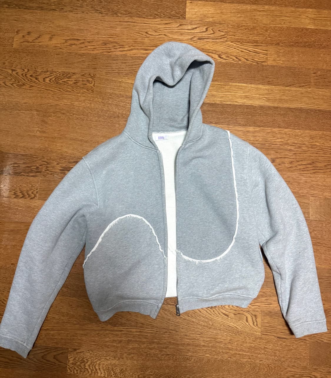ERL 스월 후드집업 그레이 상품이미지1