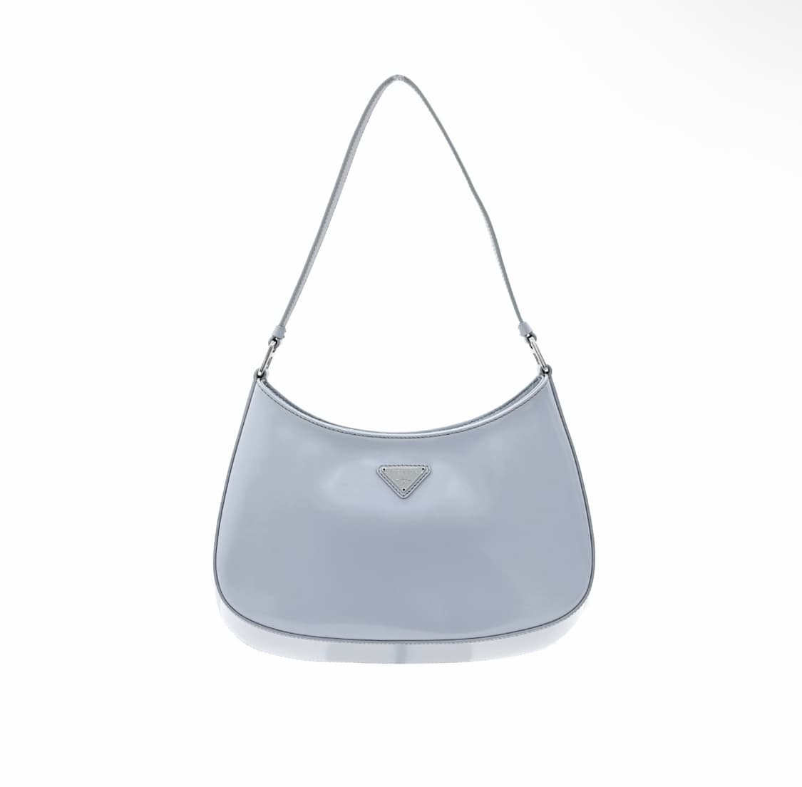 [OS] 프라다 여성 클레오 브러시드 가죽 레더 숄더백 그레이 상품이미지1