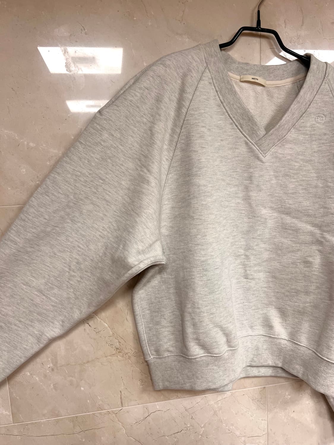 렉토 브이넥 맨투맨 (남녀공용) 상품이미지3