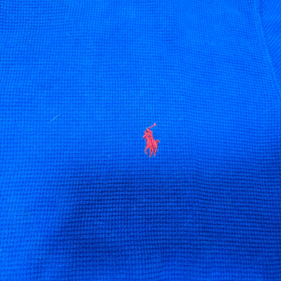 M 폴로랄프로렌 와플티셔츠 블루 하자 상품이미지2