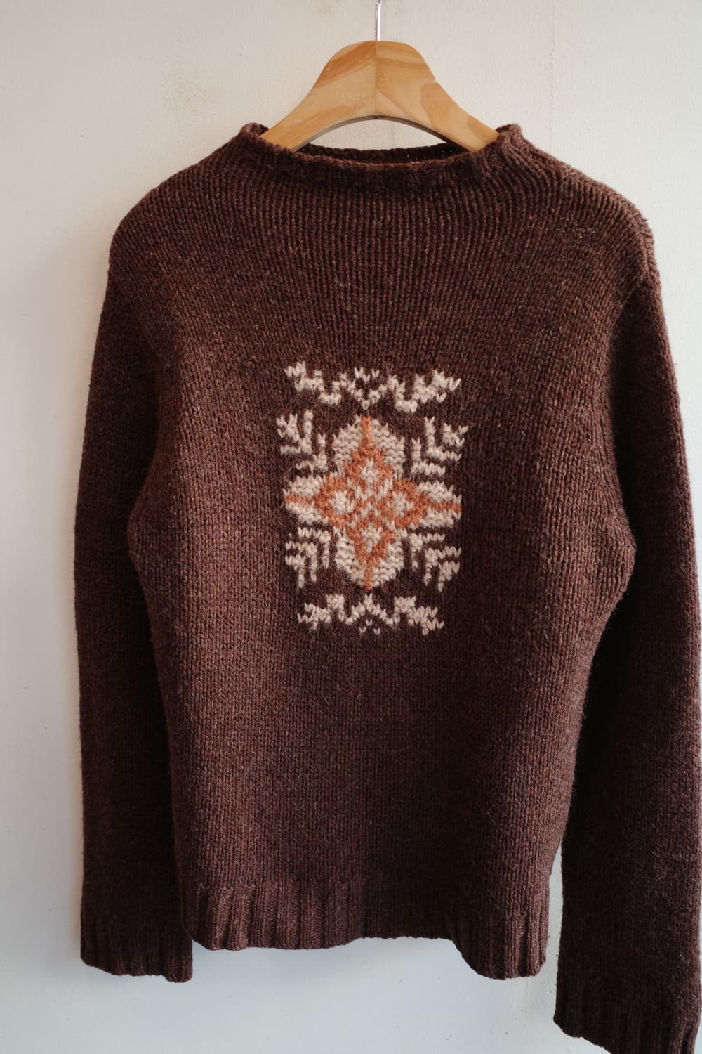 Japan brand 눈꽃 패턴 울 니트 상품이미지2