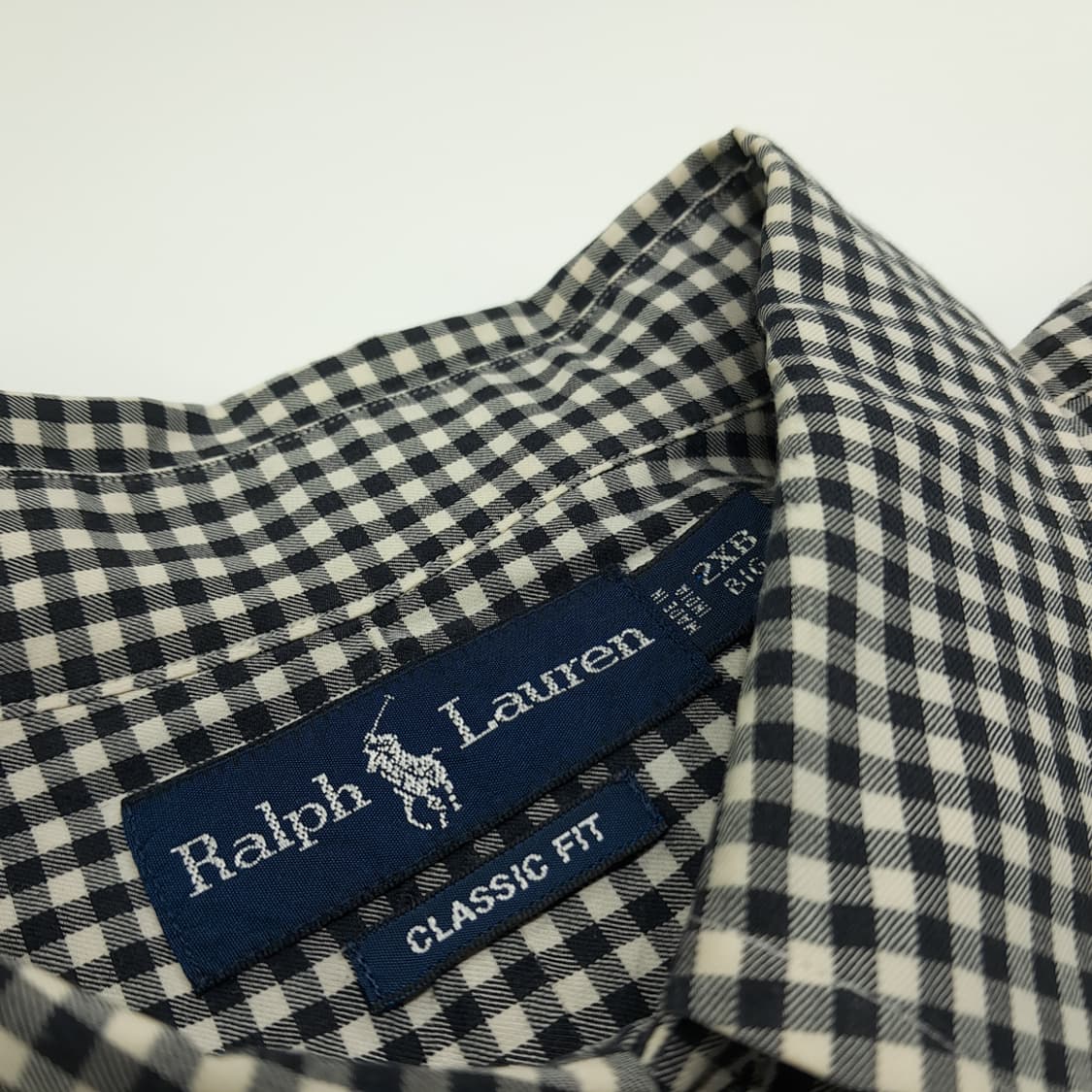 CN773 2XB 폴로 랄프로렌 모노 마이크로체크 긴팔 셔츠 남방 상품이미지4