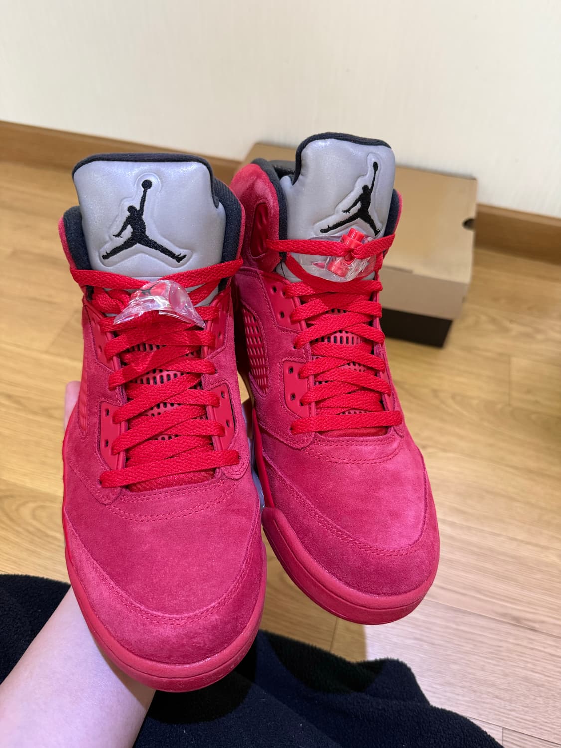 [풀구성/새제품]나이키 에어 조던 5 레트로 레드스웨이드 275 상품이미지2