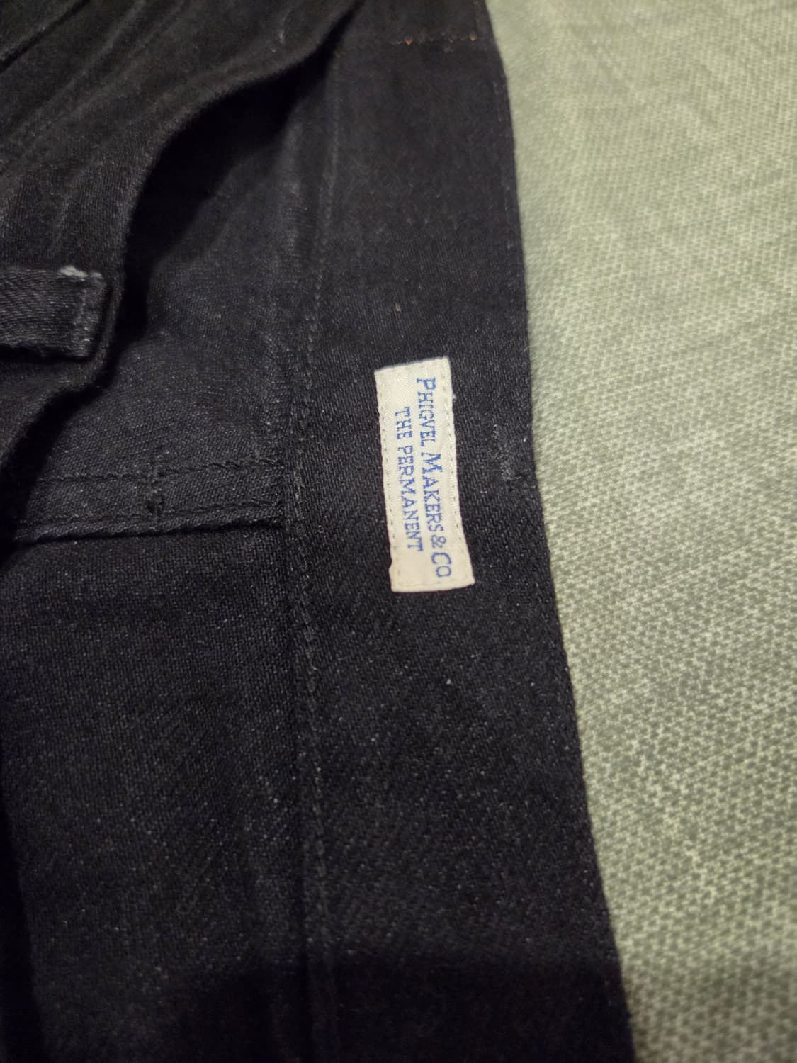 피그벨 pm-301 블랙 클래식 와이드 진 30사이즈 상품이미지6