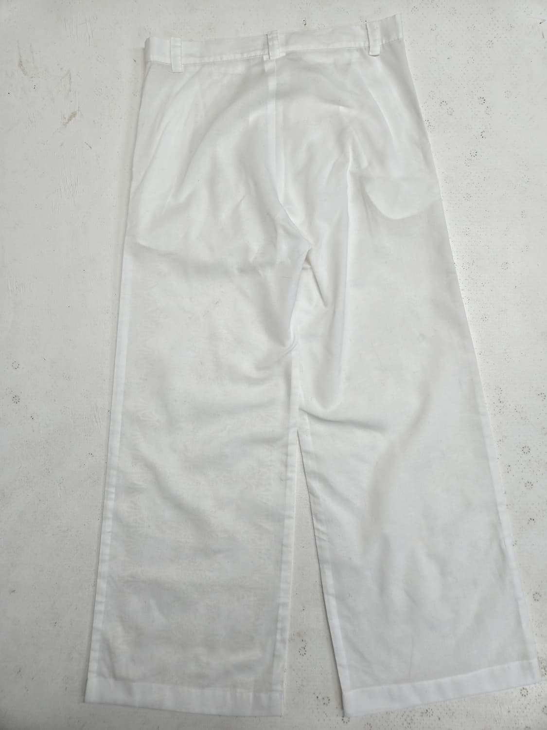 요지 야마모토 화이트 플라워 패턴 와이드 팬츠 상품이미지2