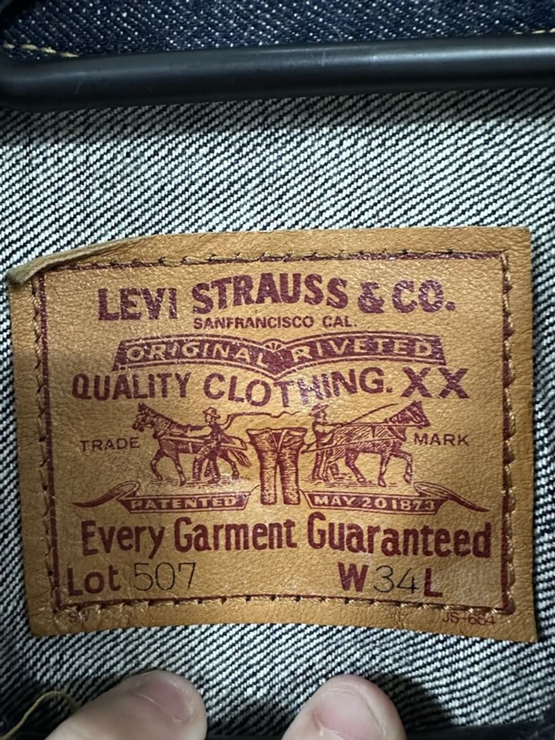 [W34L] 리바이스 507xx Type2 Denim Jacket 상품이미지3