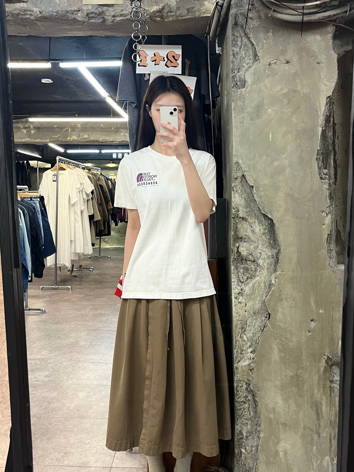 노스페이스 반팔티 화이트 S(90) #csz4121 상품이미지2