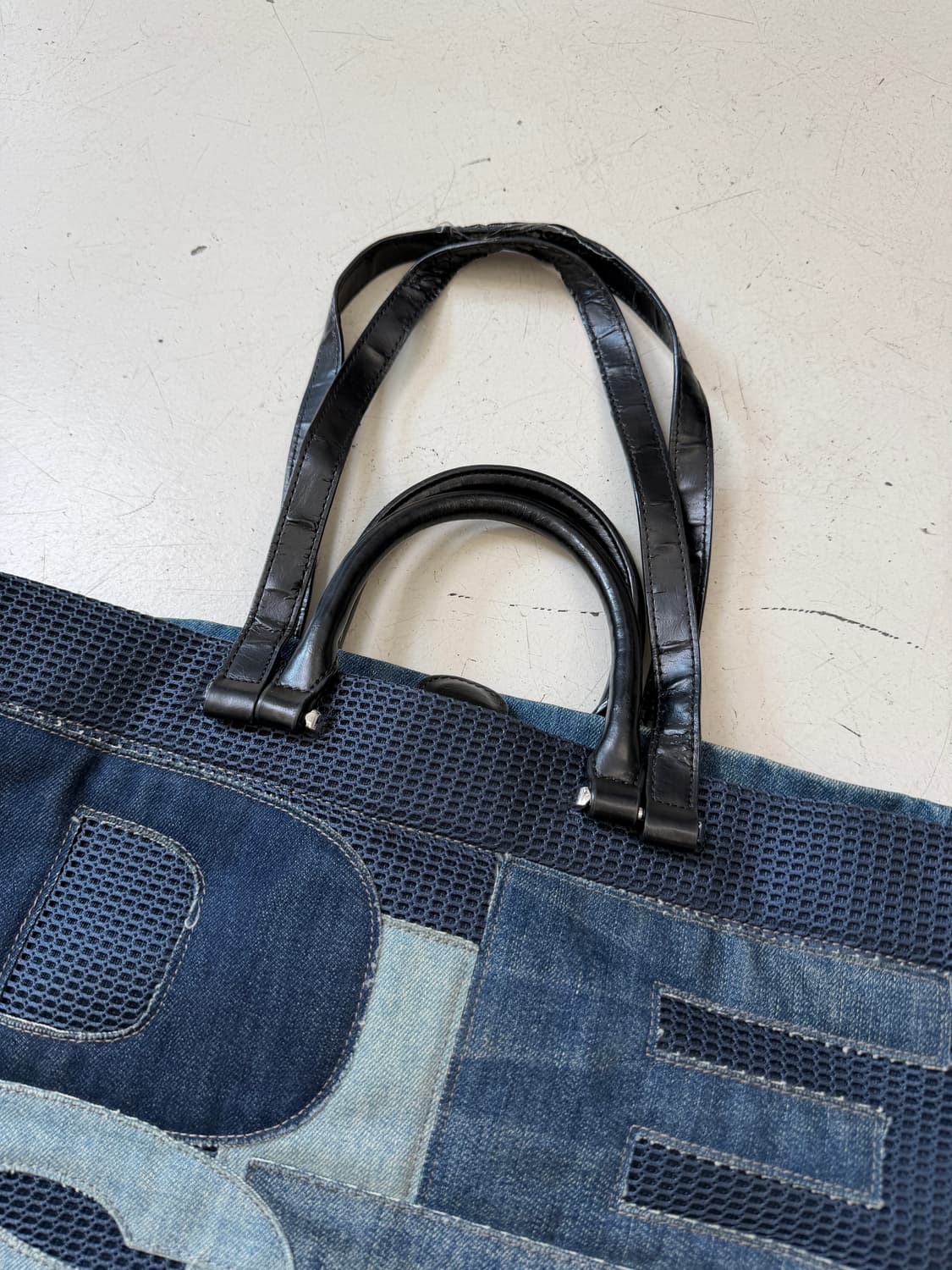 denim patchwork tote bag 상품이미지2