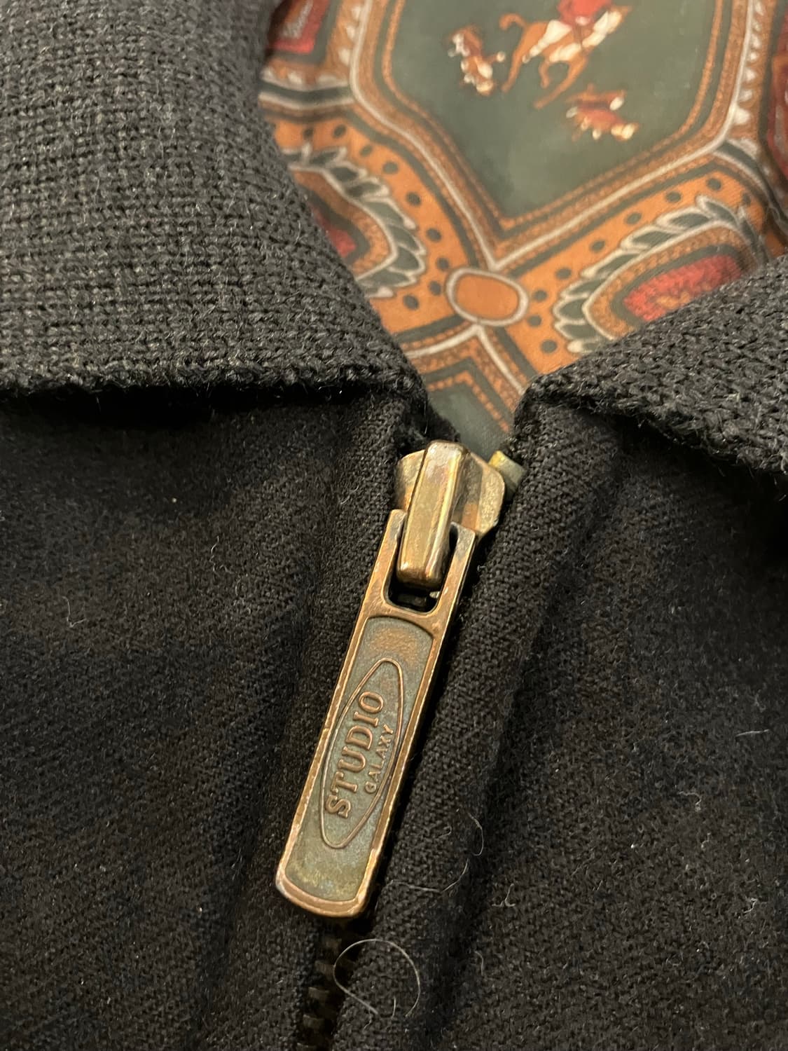 90s 아즈텍 나바호패턴 스웨이드 봄버자켓 상품이미지5