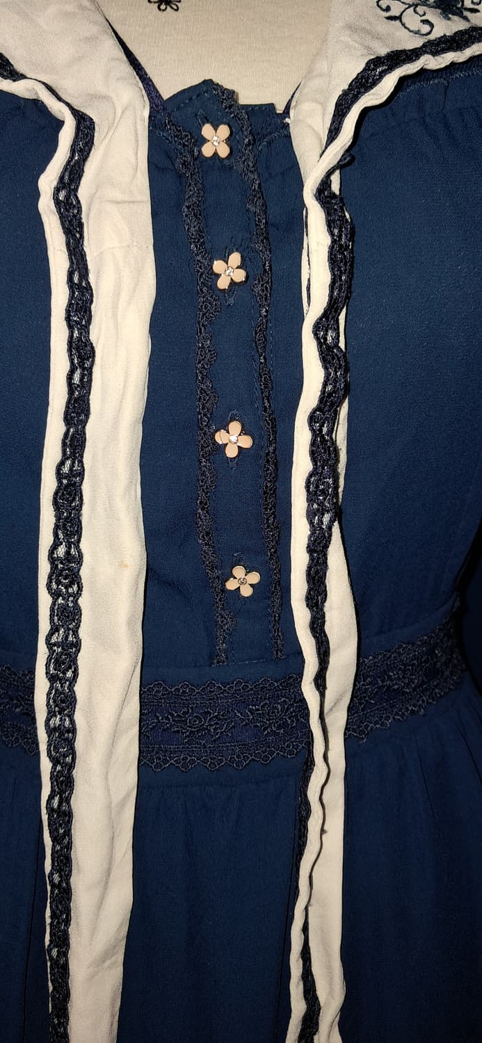 엑시즈팜 세일러 네이비 원피스 상품이미지5