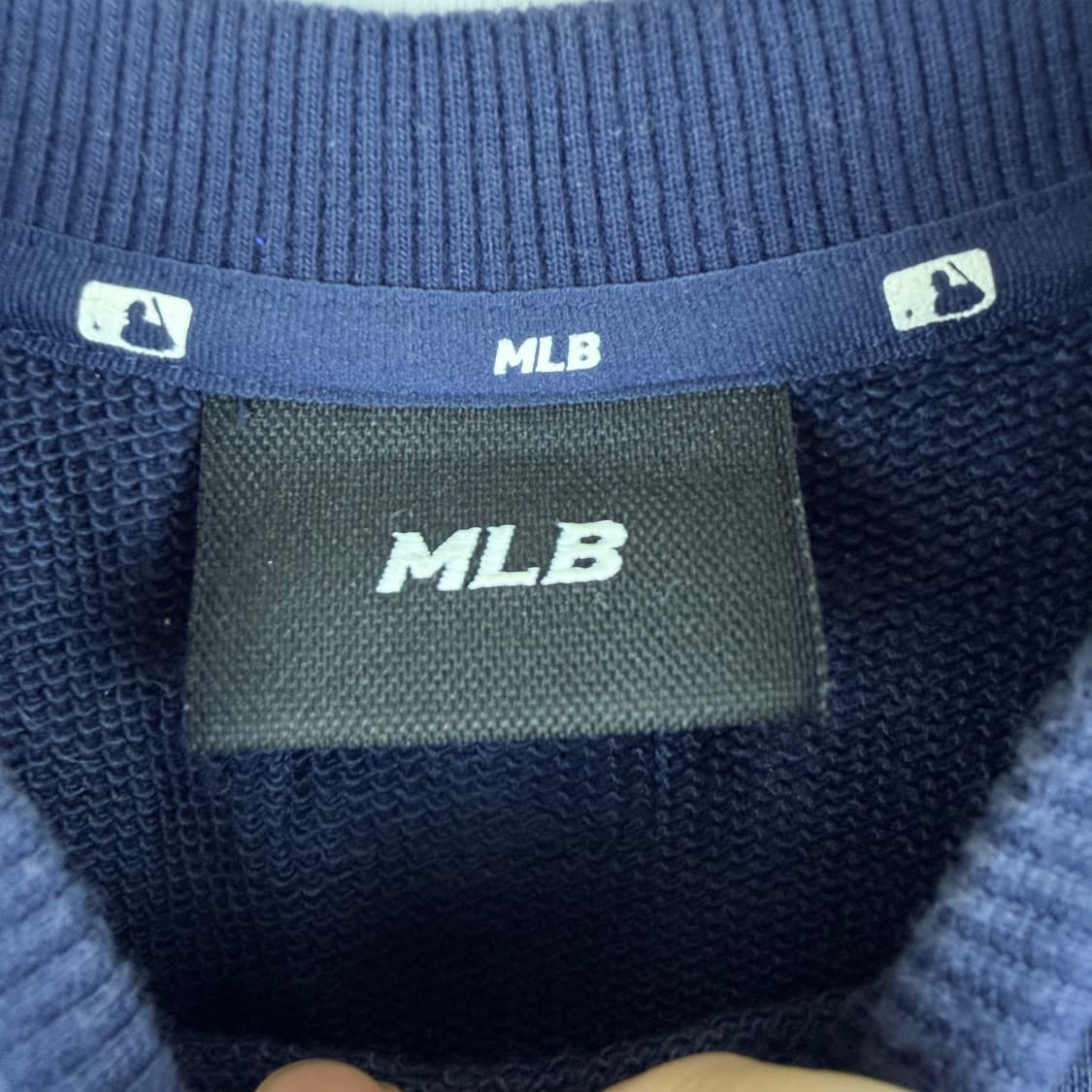 (XS) MLB 뉴욕양키즈 백로고 맨투맨 네이비 상품이미지4