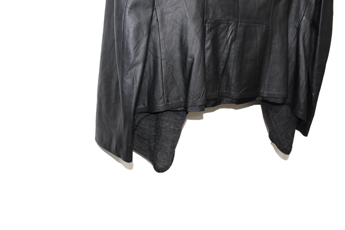 2000s Japan 드레이프 램스킨 레더 자켓 상품이미지5