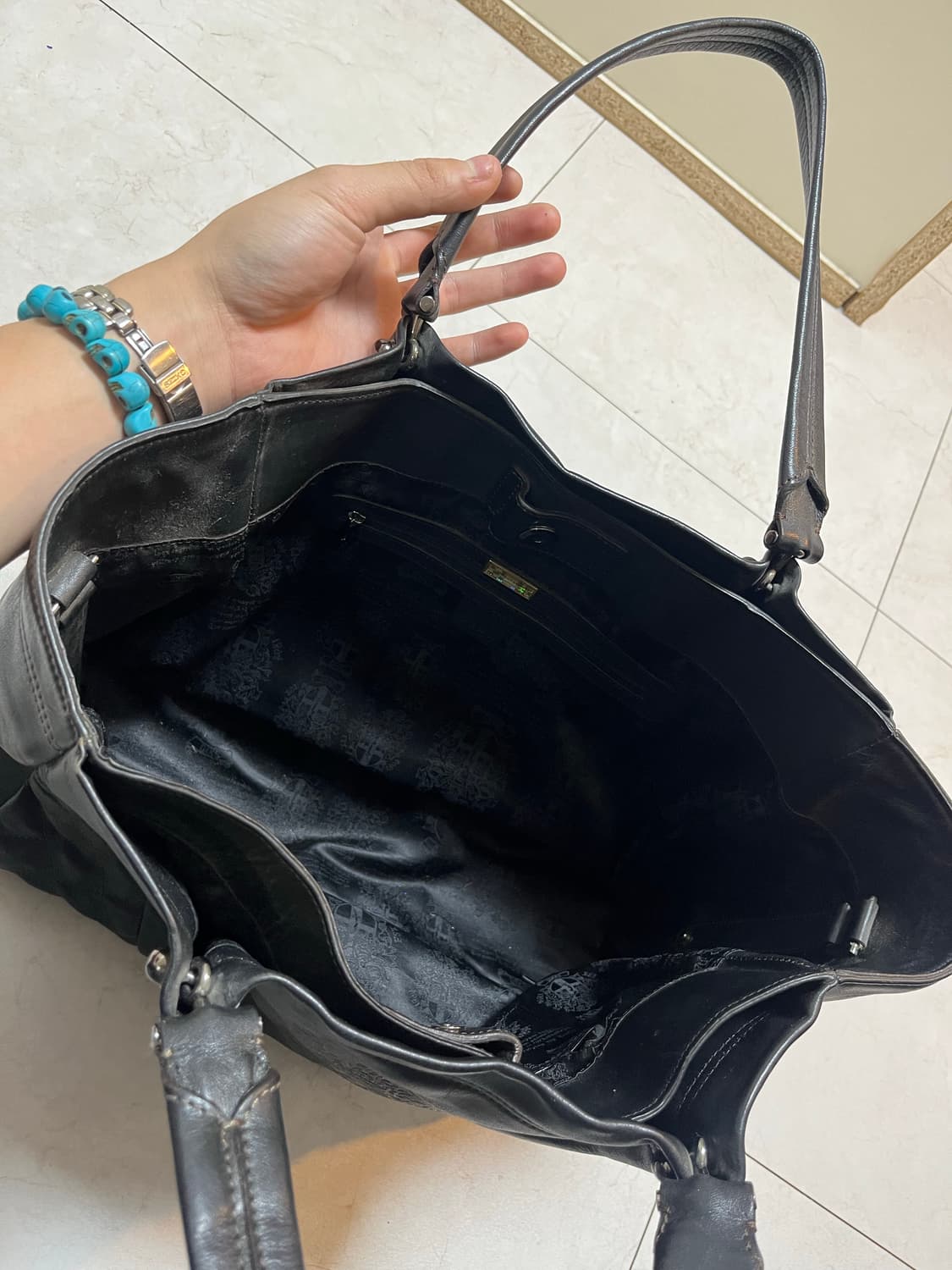 닥스 레더 백 상품이미지5