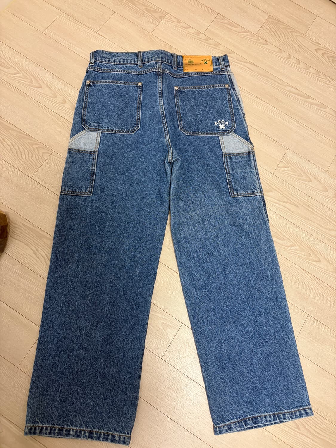 에이카화이트 더블니 팬츠 상품이미지2