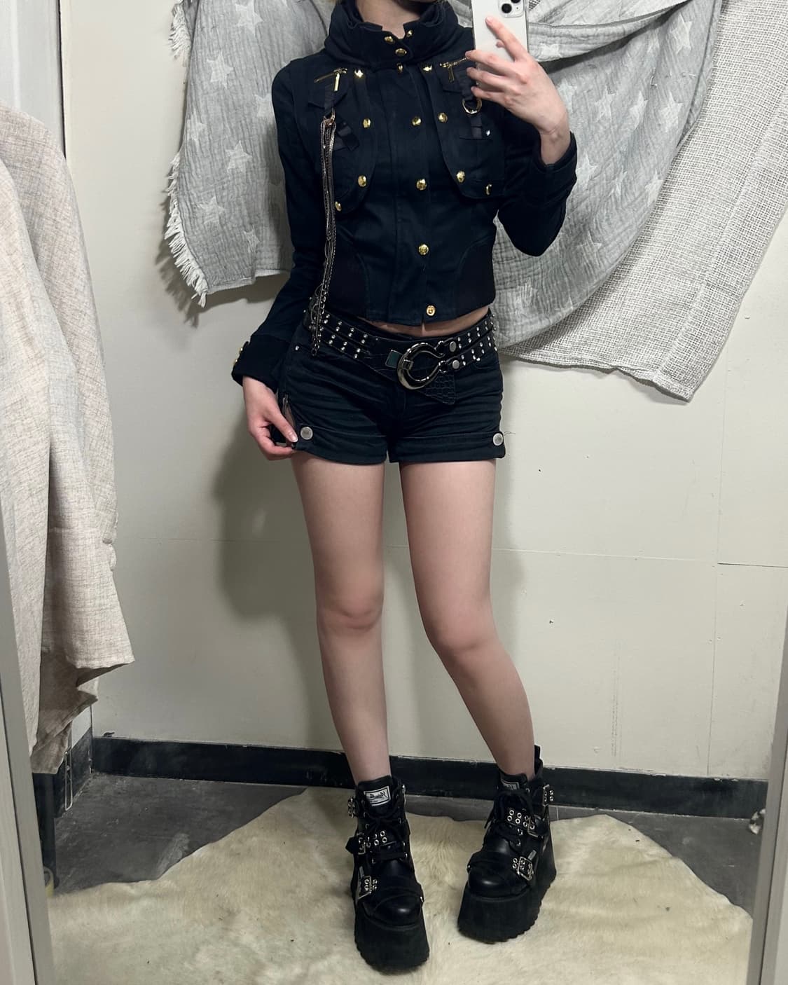 Mars gimmick gold button jacket 상품이미지3