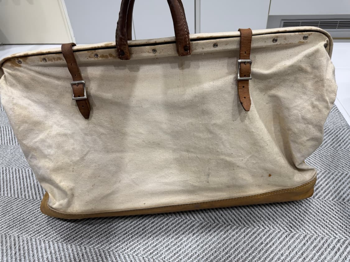 (소장용 초레어) 40-50s 캔버스 가죽백  상품이미지6