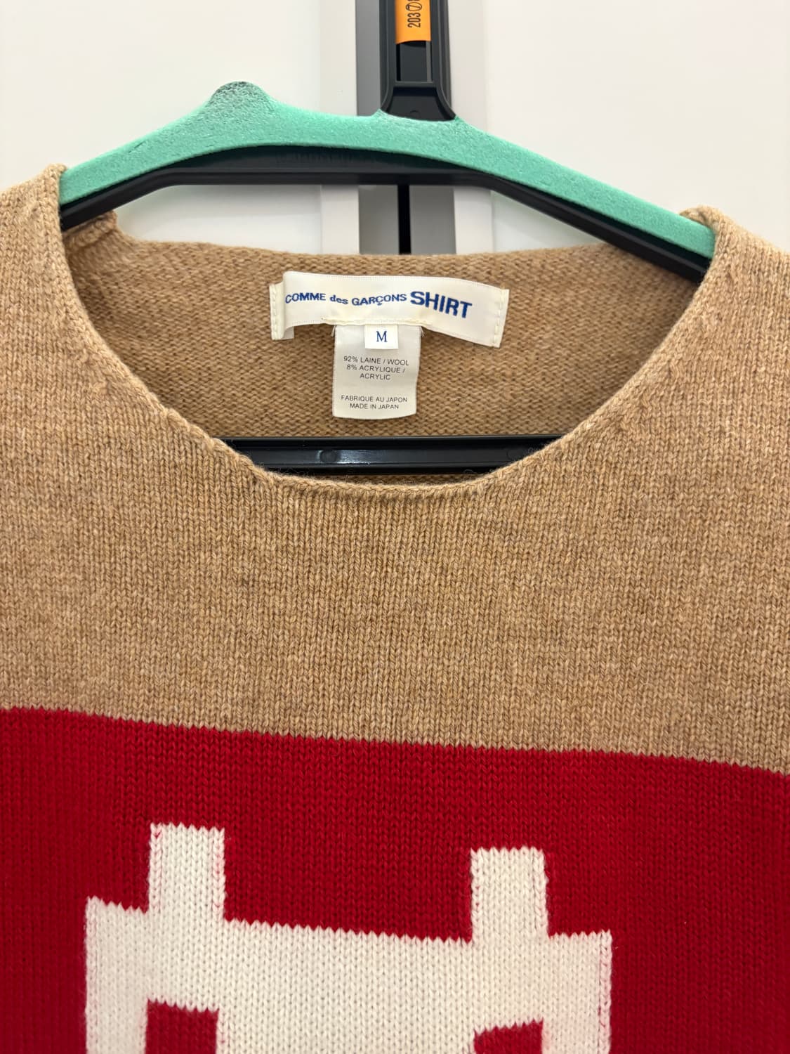 꼼데가르송 셔츠라인 인베이더니트 M 상품이미지3